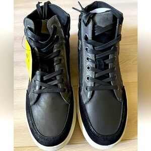 Propet Kenton Men's Running Leather Shoes Sneakers Size USA 10 M(D) Black Color